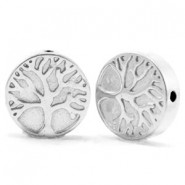 Hämatit Perle Tree of Life 10mm Silver